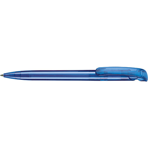 Kugelschreiber CLEAR TRANSPARENT , Ritter-Pen, ocean-blau, ABS-Kunststoff, 14,80cm (Länge), Bild 3