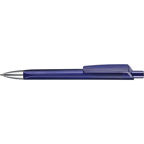 Kugelschreiber TRI-STAR TRANSPARENT , Ritter-Pen, ocean-blau, ABS-Kunststoff, 14,00cm (Länge), Bild 3