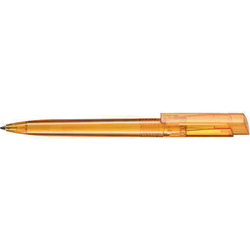 Kugelschreiber FRESH TRANSPARENT , Ritter-Pen, mango-gelb, ABS-Kunststoff, 14,50cm (Länge), Bild 3