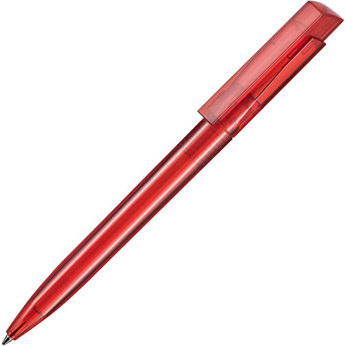 Kugelschreiber FRESH TRANSPARENT , Ritter-Pen, feuer-rot, ABS-Kunststoff, 14,50cm (Länge), Bild 2