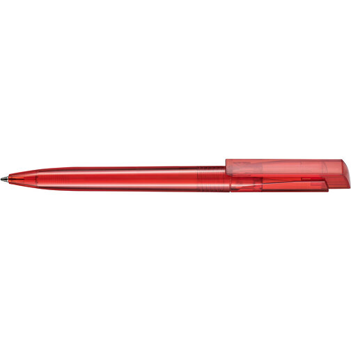 Kugelschreiber FRESH TRANSPARENT , Ritter-Pen, feuer-rot, ABS-Kunststoff, 14,50cm (Länge), Bild 3