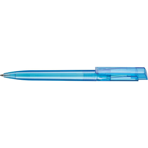 Kugelschreiber FRESH TRANSPARENT , Ritter-Pen, karibikblau, ABS-Kunststoff, 14,50cm (Länge), Bild 3