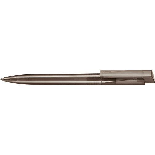 Kugelschreiber FRESH TRANSPARENT , Ritter-Pen, rauch-grau, ABS-Kunststoff, 14,50cm (Länge), Bild 3