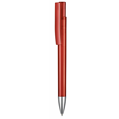 Kugelschreiber STRATOS TRANSPARENT , Ritter-Pen, kirsch-rot, ABS-Kunststoff, 14,50cm (Länge), Bild 1