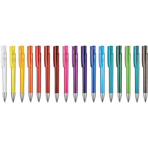 Kugelschreiber STRATOS TRANSPARENT , Ritter-Pen, pflaumen-lila, ABS-Kunststoff, 14,50cm (Länge), Bild 4