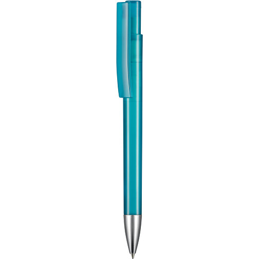 Kugelschreiber STRATOS TRANSPARENT , Ritter-Pen, smaragd-grün, ABS-Kunststoff, 14,50cm (Länge), Bild 1