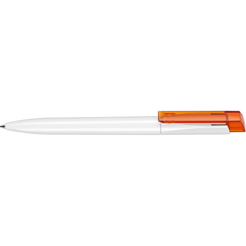 Kugelschreiber Fresh ST , Ritter-Pen, clementine/weiss, ABS-Kunststoff, 14,50cm (Länge), Bild 3