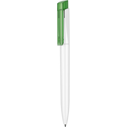 Kugelschreiber Fresh ST , Ritter-Pen, gras-grün/weiss, ABS-Kunststoff, 14,50cm (Länge), Bild 1