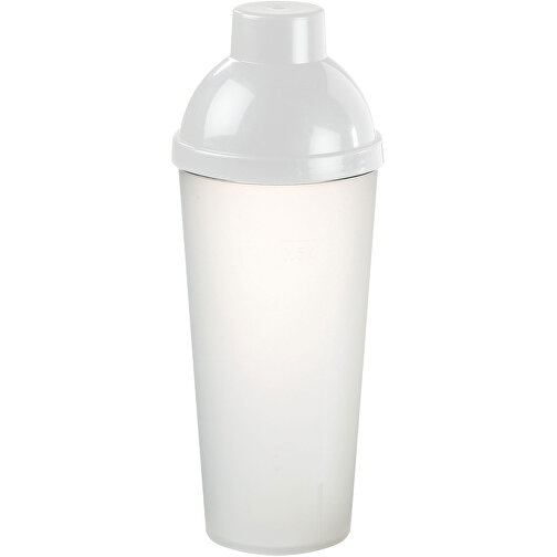 Shaker 'Lagoon' 0,5 L , transparent-milchig/weiß, Kunststoff, 22,00cm (Höhe), Bild 1