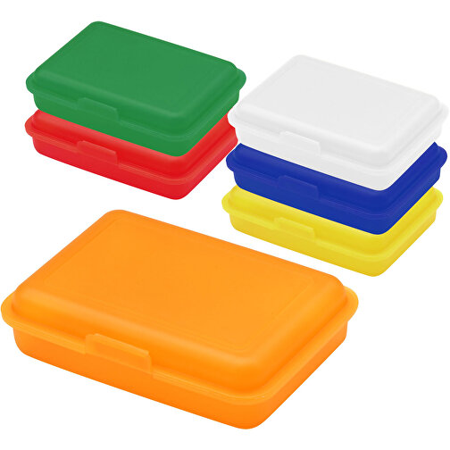 Vorratsdose 'School-Box' Junior , weiss, Kunststoff, 16,00cm x 4,10cm x 11,70cm (Länge x Höhe x Breite), Bild 2