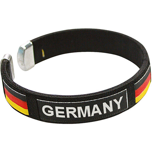 Fan-Armband 'Deutschland' , Deutschland-Farben, Kunststoff, 1,40cm (Höhe), Bild 1