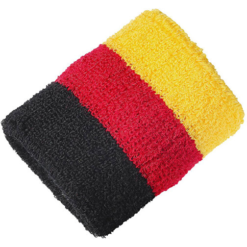 Schweissband 'Nations - Germany' , Deutschland-Farben, Textil, 7,00cm x 7,00cm (Länge x Breite), Bild 1