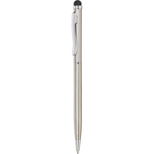 Drehkugelschreiber SMART TOUCH , silber, Edelstahl, 13,80cm (Länge), Bild 1