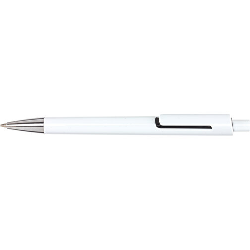 Kugelschreiber MIAMI , schwarz, weiß, Kunststoff, 14,00cm (Länge), Bild 3
