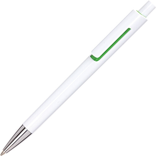 Kugelschreiber MIAMI , grün, weiss, Kunststoff, 14,00cm (Länge), Bild 2