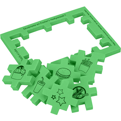 Happy Cube® 4 Cm³ , grün, EVA-Schaum, 12,00cm x 0,80cm x 9,00cm (Länge x Höhe x Breite), Bild 4