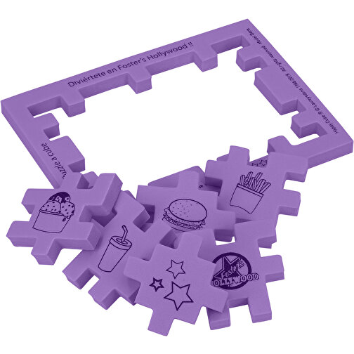 Happy Cube® 4 Cm³ , lila, EVA-Schaum, 12,00cm x 0,80cm x 9,00cm (Länge x Höhe x Breite), Bild 4