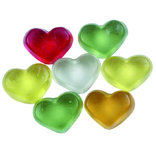 Haribo Mini Standard Shape Mini Hearts farvet, Billede 1