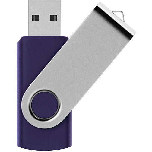 USB-Stick SWING 3.0 32 GB , Promo Effects MB , blau metallic MB , 32 GB , Kunststoff, Metall MB , 10 - 45 MB/s MB , 5,80cm x 1,09cm x 1,90cm (Länge x Höhe x Breite), Bild 1