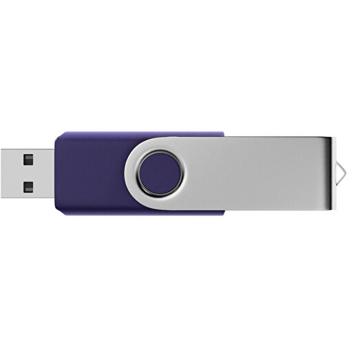 USB-Stick SWING 3.0 32 GB , Promo Effects MB , blau metallic MB , 32 GB , Kunststoff, Metall MB , 10 - 45 MB/s MB , 5,80cm x 1,09cm x 1,90cm (Länge x Höhe x Breite), Bild 3