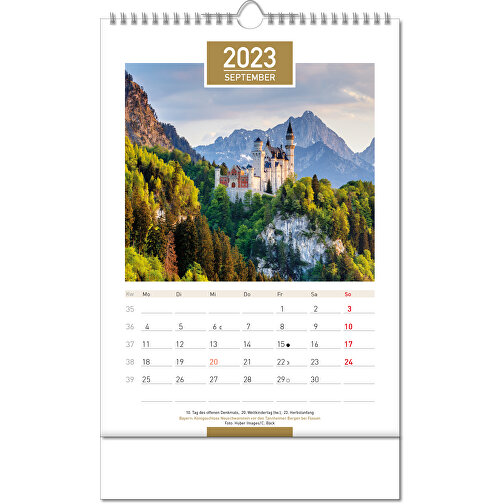 Kalender 'Tyskland' i formatet 24 x 38,5 cm, med Wire-O indbinding, Billede 10