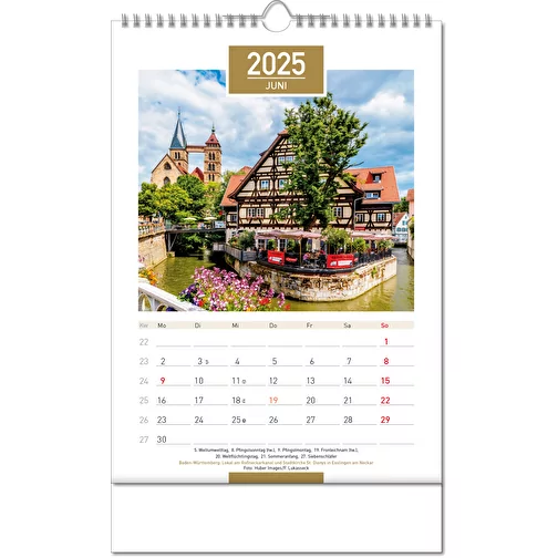 Calendrier 'Allemagne' au format 24 x 38,5 cm, avec reliure Wire-O, Image 7