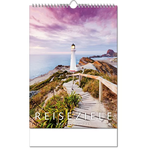 Calendrier 'Destinations' au format 24 x 38,5 cm, avec reliure Wire-O, Image 1