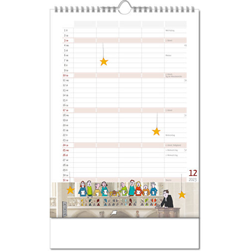 Kalender 'Family Planner' i formatet 24 x 38,5 cm, med Wire-O binding, Billede 13