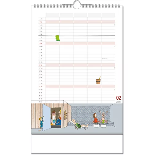 Calendrier 'Family Planner' au format 24 x 38,5 cm, avec reliure Wire-O, Image 3