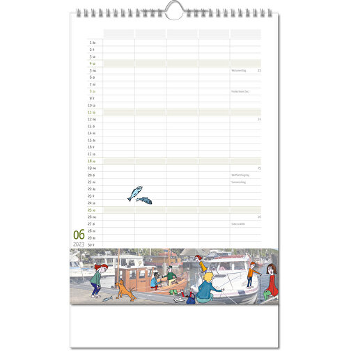 Calendario 'Family Planner' nel formato 24 x 38,5 cm, con rilegatura Wire-O, Immagine 7