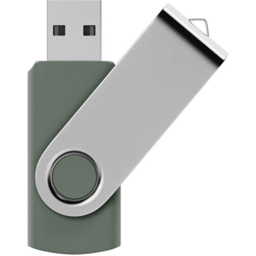 USB-Stick SWING 3.0 32 GB , Promo Effects MB , grau MB , 32 GB , Kunststoff, Metall MB , 10 - 45 MB/s MB , 5,80cm x 1,09cm x 1,90cm (Länge x Höhe x Breite), Bild 1