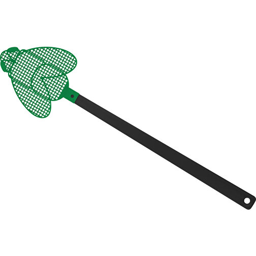 Fliegenklatsche 'Brummi' , schwarz, grün, PE+PS, 41,20cm x 0,50cm x 10,20cm (Länge x Höhe x Breite), Bild 1