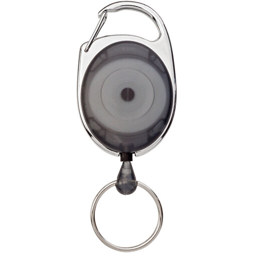 Gerlos Schlüsselkette Mit Rollerclip , schwarz, ABS Kunststoff, 3,50cm x 6,50cm x 1,00cm (Länge x Höhe x Breite), Bild 8
