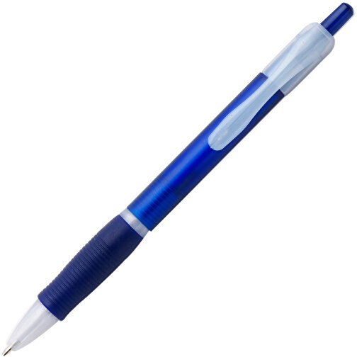Kugelschreiber Aus Kunststoff Rosita , blau, Kautschuk, AS, , Bild 2