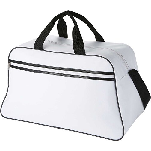 San Jose Sporttasche 30L , weiß / weiß, 600D Polyester, 48,00cm x 28,00cm x 25,00cm (Länge x Höhe x Breite), Bild 1