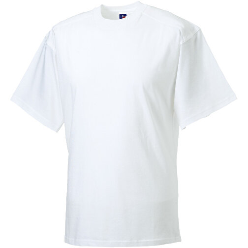 Workwear T-Shirt , Russell, weiß, 100% Baumwolle, XL, , Bild 1