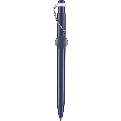 Kugelschreiber PIN PEN , Ritter-Pen, nachtblau, ABS-Kunststoff, 14,50cm (Länge), Bild 1