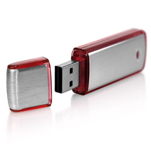 USB-Stick AMBIENT  16GB , Promo Effects MB , rot MB , 16 GB , Aluminium / Kunststoff MB , 3 - 10 MB/s MB , 6,70cm x 0,90cm x 2,10cm (Länge x Höhe x Breite), Bild 2