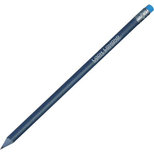Denim Bleistift - Recycelt , Green&Good, blau, recycelter Jeans-Stoff, 16,00cm x 0,70cm x 0,70cm (Länge x Höhe x Breite), Bild 4