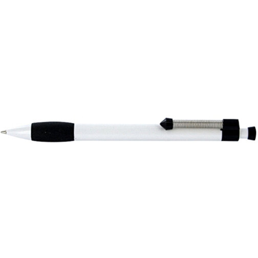 Kugelschreiber Spring Grippy , Ritter-Pen, schwarz, ABS-Kunststoff, 14,10cm (Länge), Bild 3