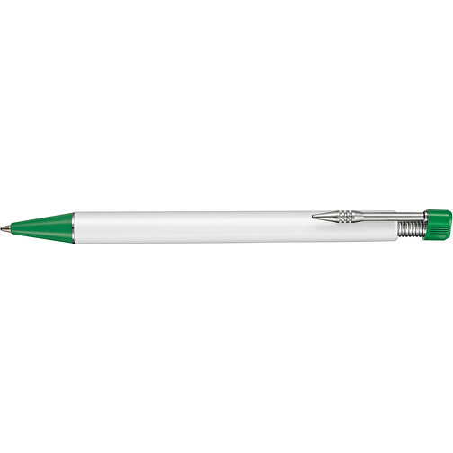 Kugelschreiber EMPIRE , Ritter-Pen, minz-grün/weiß, ABS-Kunststoff, 14,50cm (Länge), Bild 3