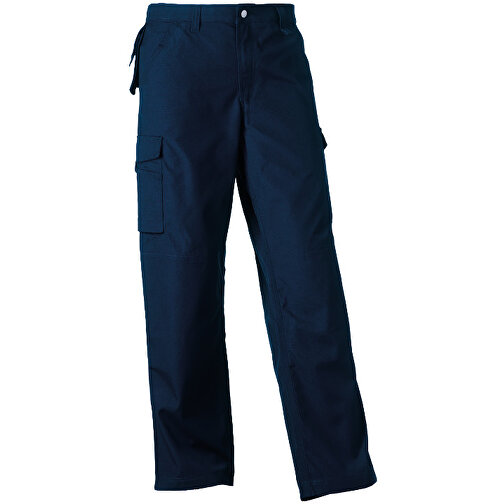Workwear-Hose , Russell, navy blau, 35% Baumwolle, 65% Polyester, 46/32, , Bild 1