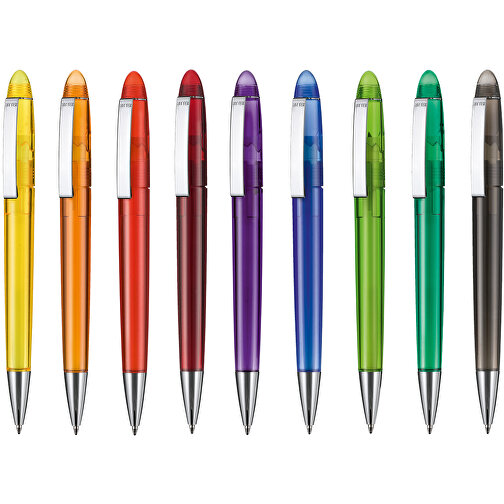 Kugelschreiber HAVANA TRANSPARENT , Ritter-Pen, limonen-grün, ABS, Metall, 14,30cm (Länge), Bild 4