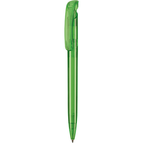 Kugelschreiber CLEAR TRANSPARENT , Ritter-Pen, gras-grün, ABS-Kunststoff, 14,80cm (Länge), Bild 1