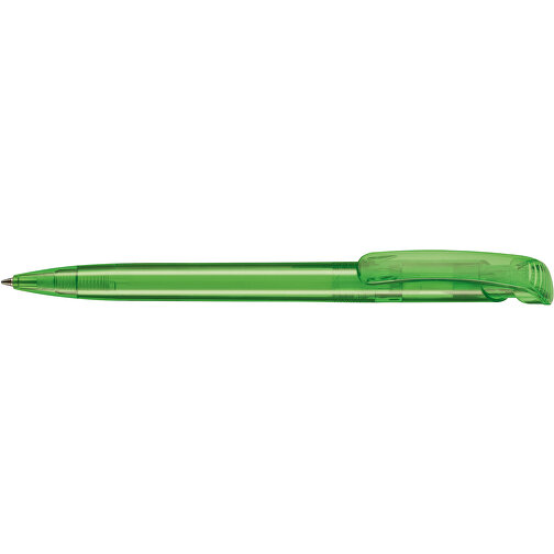 Kugelschreiber CLEAR TRANSPARENT , Ritter-Pen, gras-grün, ABS-Kunststoff, 14,80cm (Länge), Bild 3