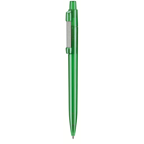 Kugelschreiber STRONG TRANSPARENT , Ritter-Pen, limonen-grün, ABS u. Metall, 14,60cm (Länge), Bild 1