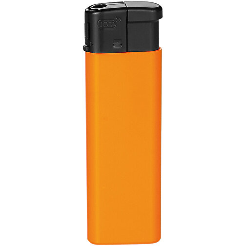 TOM® EB-51 28 Elektronik-Feuerzeug , Tom, vollfarbe orange, AS/ABS, 1,00cm x 8,00cm x 2,40cm (Länge x Höhe x Breite), Bild 1