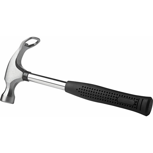 Bierhammer , schwarz, Metall, 24,00cm x 3,00cm x 11,00cm (Länge x Höhe x Breite), Bild 1