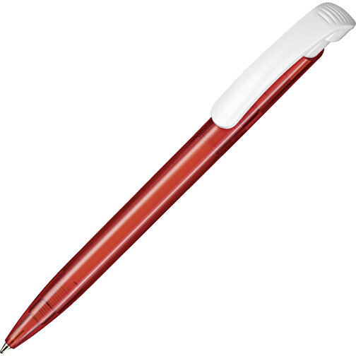 Kugelschreiber Clear Transparent S , Ritter-Pen, kirsch-rot, ABS-Kunststoff, 14,80cm (Länge), Bild 2