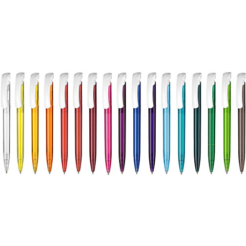 Kugelschreiber Clear Transparent S , Ritter-Pen, rauch-grau, ABS-Kunststoff, 14,80cm (Länge), Bild 4